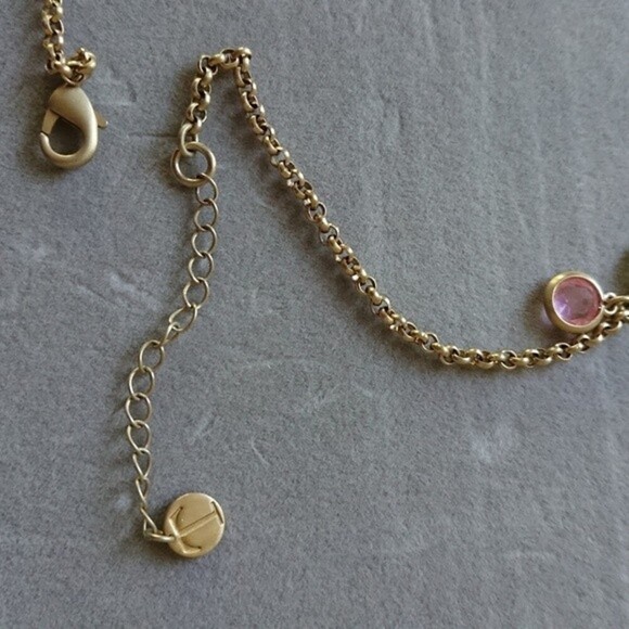 Talbots Multi Color Lucite Bezel Stones Goldtone Necklace - Picture 6 of 8